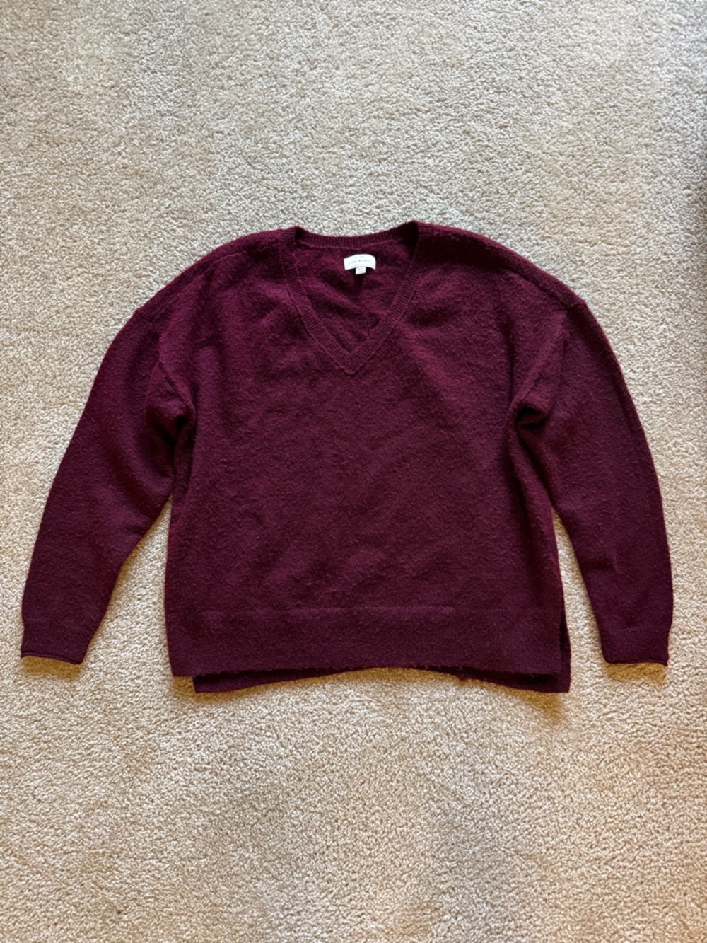 Lucky Brand Women's Wine V-Neck Sweater
